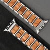 BRACELET POUR APPLE WATCH - Argent et Bois d'olivier - Rustic - tac